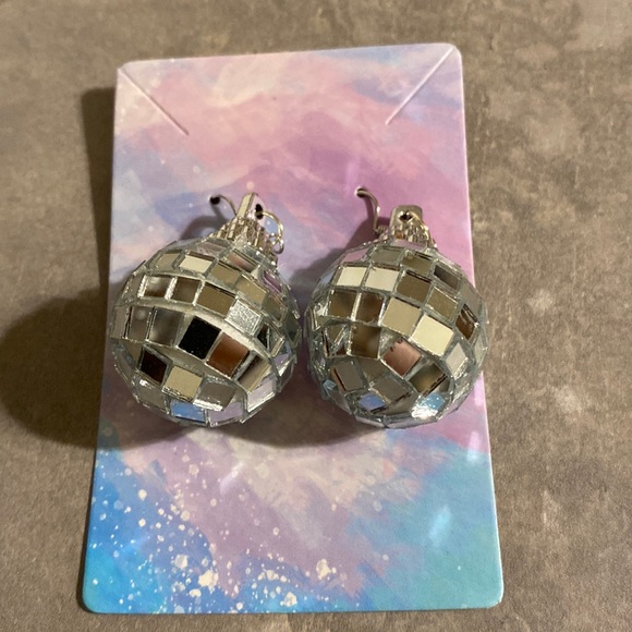 Jewelry - Silver Disco Balls Earrings